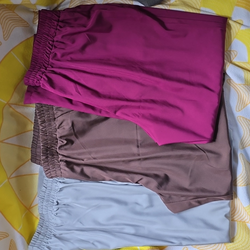 EUC - Women Within Pants in Brown, Gray, Raspberry, size 22W - Bundle of 3